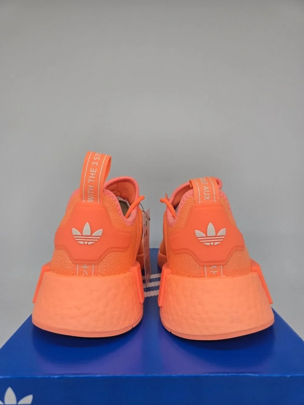 Adidas Women's NMD_R1 IF7816 Beam Orange Cream White Shoes Size 9